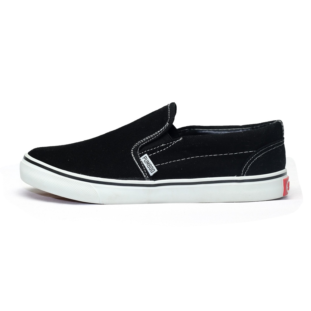 Giày slipon đen nam cổ thấp
