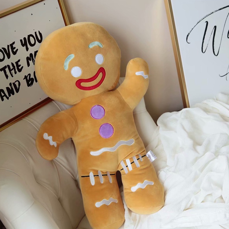Thú Nhồi Bông 30cm Hình Bánh Gừng / Tuần Lộc Dễ Thương Cho Bé