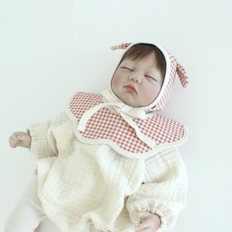 Yếm Bunnie Blossom Hàn Quốc thêu tên cho bé 🐻