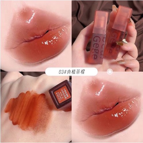 Son Gege Bear nhung lì mềm mịn môi Cao Cấp nội địa Trung