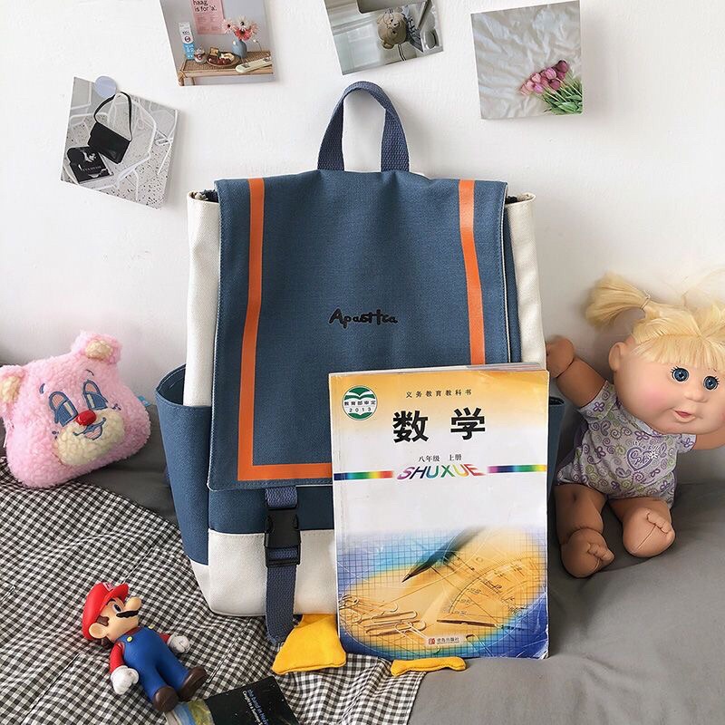 Balo hình dáng mông vịt vải Canvas kiểu dáng dễ thương dùng đi chơi đi học