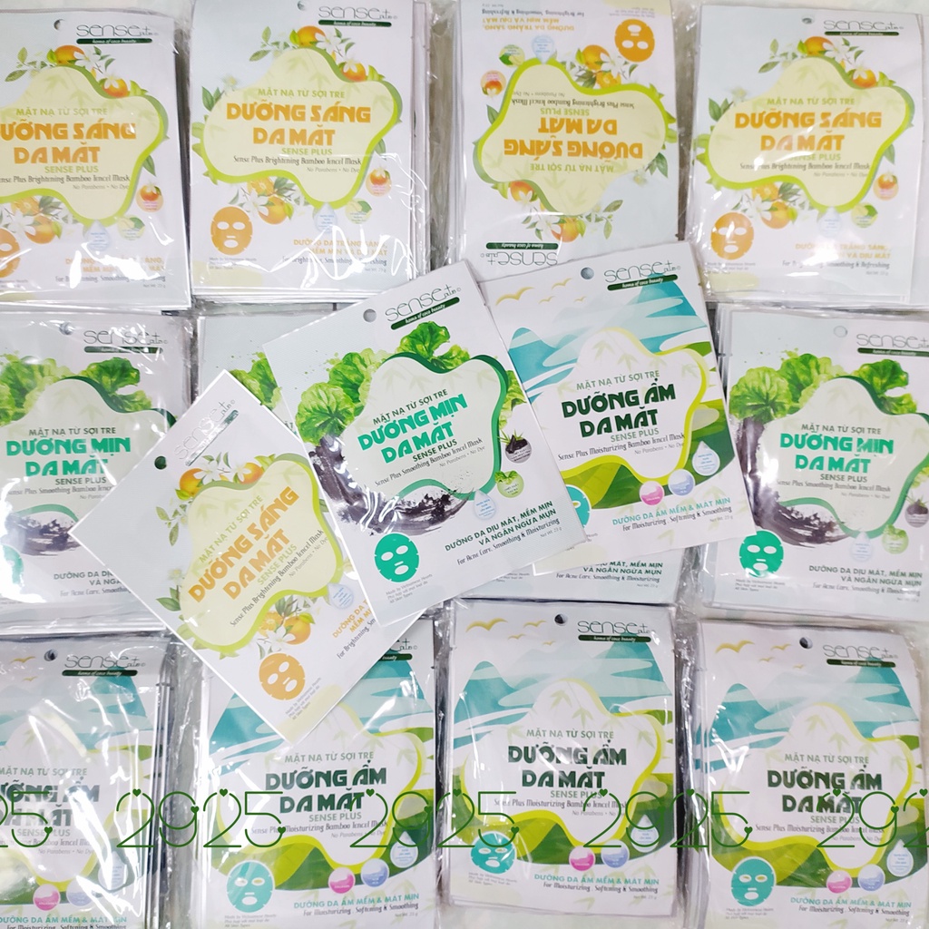 Mặt Nạ Từ Sợi Tre Dưỡng Da Mặt Sense Plus 23g