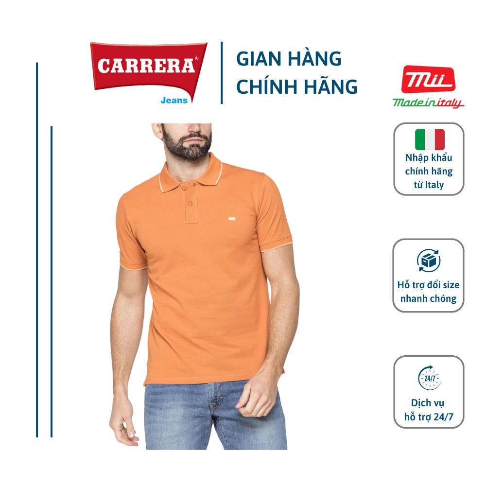 Áo Polo Nam Vải Cotton Hữu Cơ - CARRERA JEANS - NHẬP KHẨU CHÍNH HÃNG TỪ ITALIA 819A0075A_365