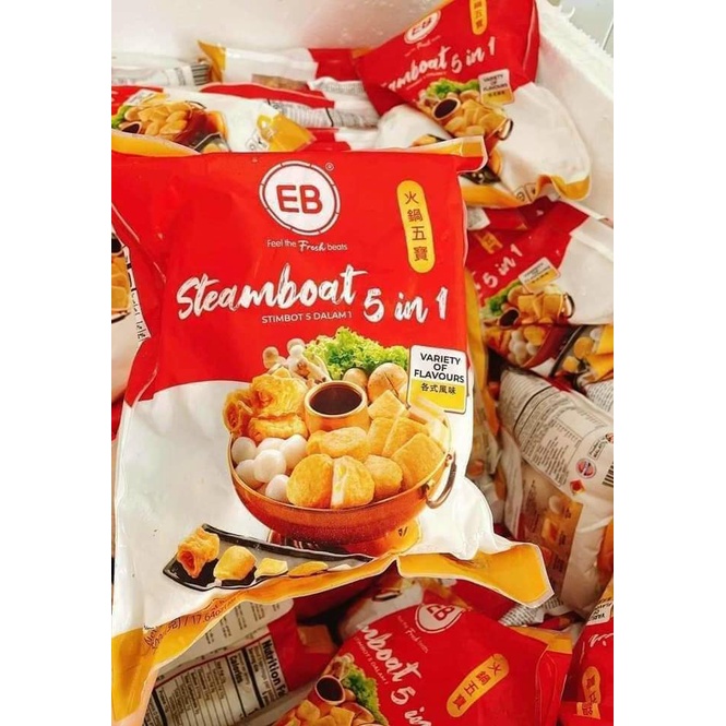 Gói 500g set lẩu / chiên 5 món 5in1 Steamboat EB Malaysia