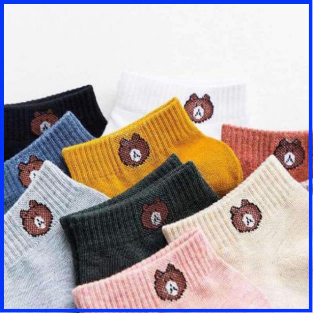 [Tổng Kho] tất gấu, vớ gấu nam nữ thoáng khí (bịch 10  đôi ), chống thối chân khí siêu rẻ, mặt gấu x