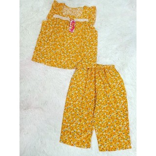 Bộ lụa mặc nhà quần lửng Size 45-59kg