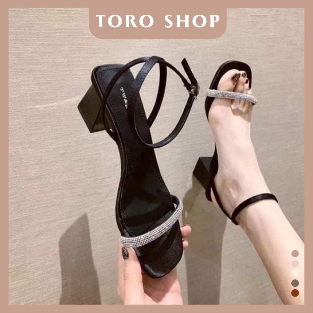 Gót sandanl đính đá đơn giản xinh đẹp bigsize 35-46