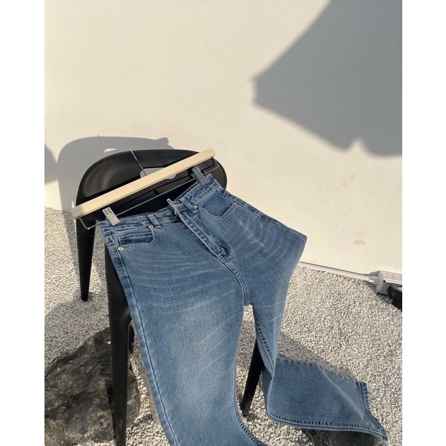 Quần Irene Jeans Ống Đứng Co Dãn