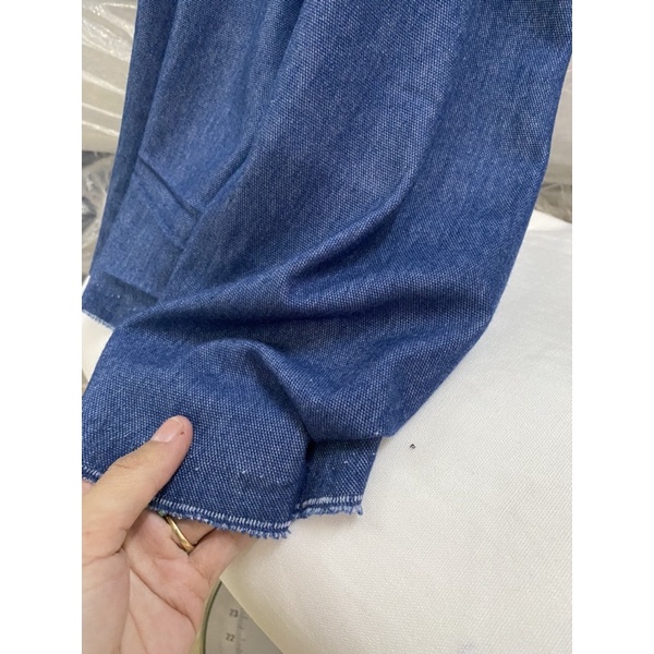 Vải thun da cá giả jean