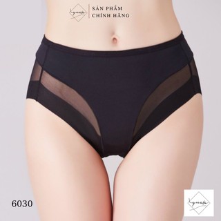 Quần lót nữ ren lưới cạp cao , quần lót big size l xl xxl lynafa 6030