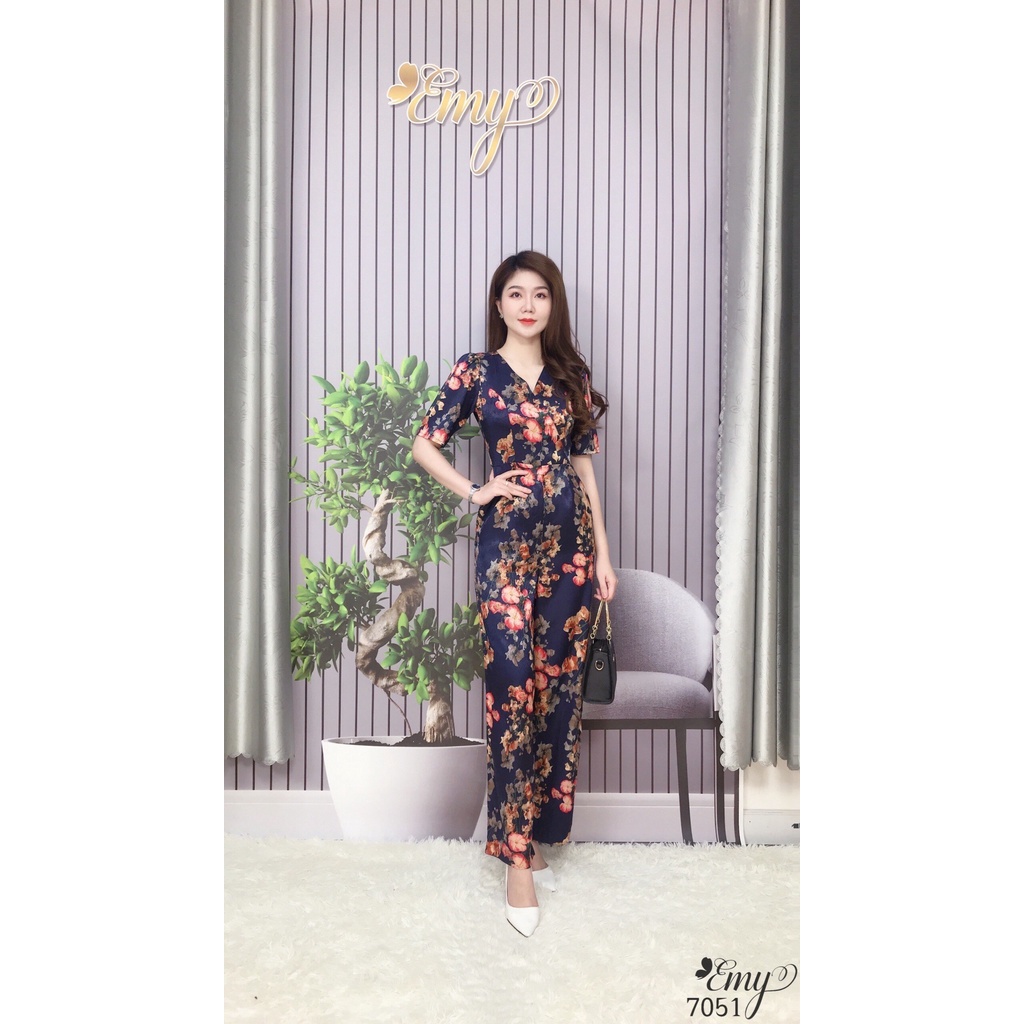 EM7051 Jum Quần Dài Lụa Vân Pháp