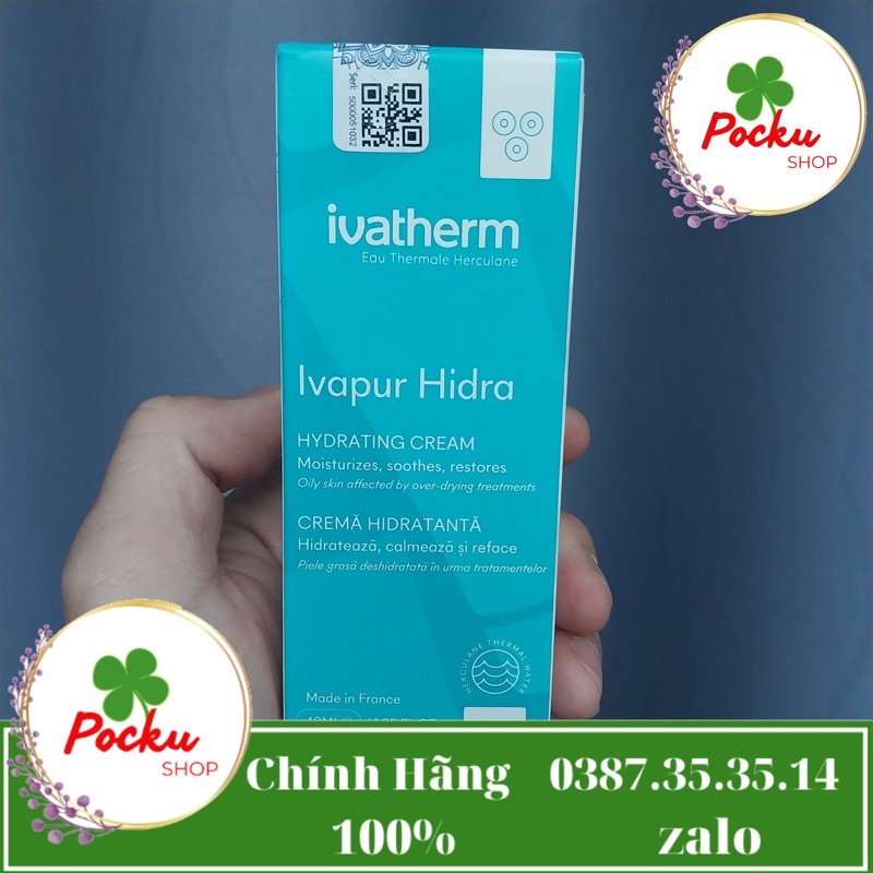 Kem cấp ẩm Ivatherm Ivapur Hidra Hydrating Cream 40ml