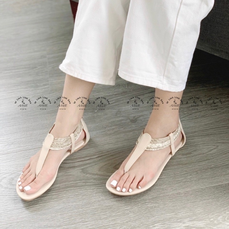 Sandal Kẹp Ngón Da Rắn