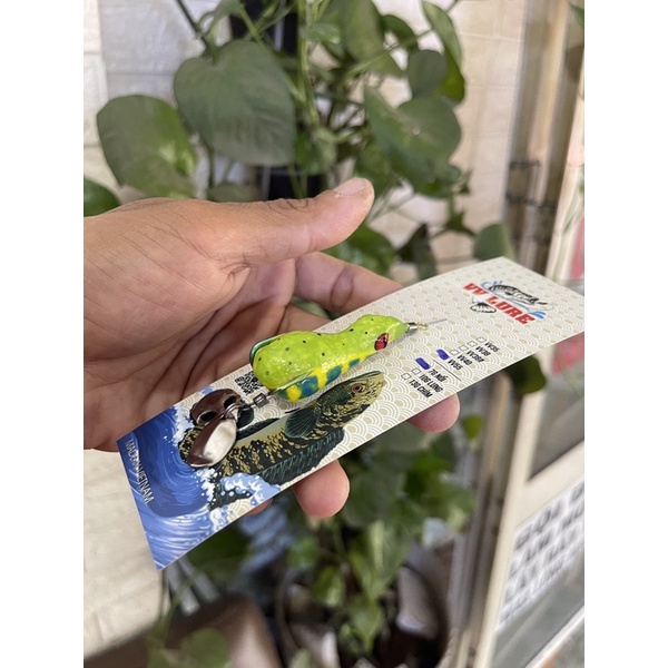 Nhái hơi LƯỠI ĐỘ Frog VV55, 2 thìa, run lắc , action siêu mạnh,rất nhạy.Ư