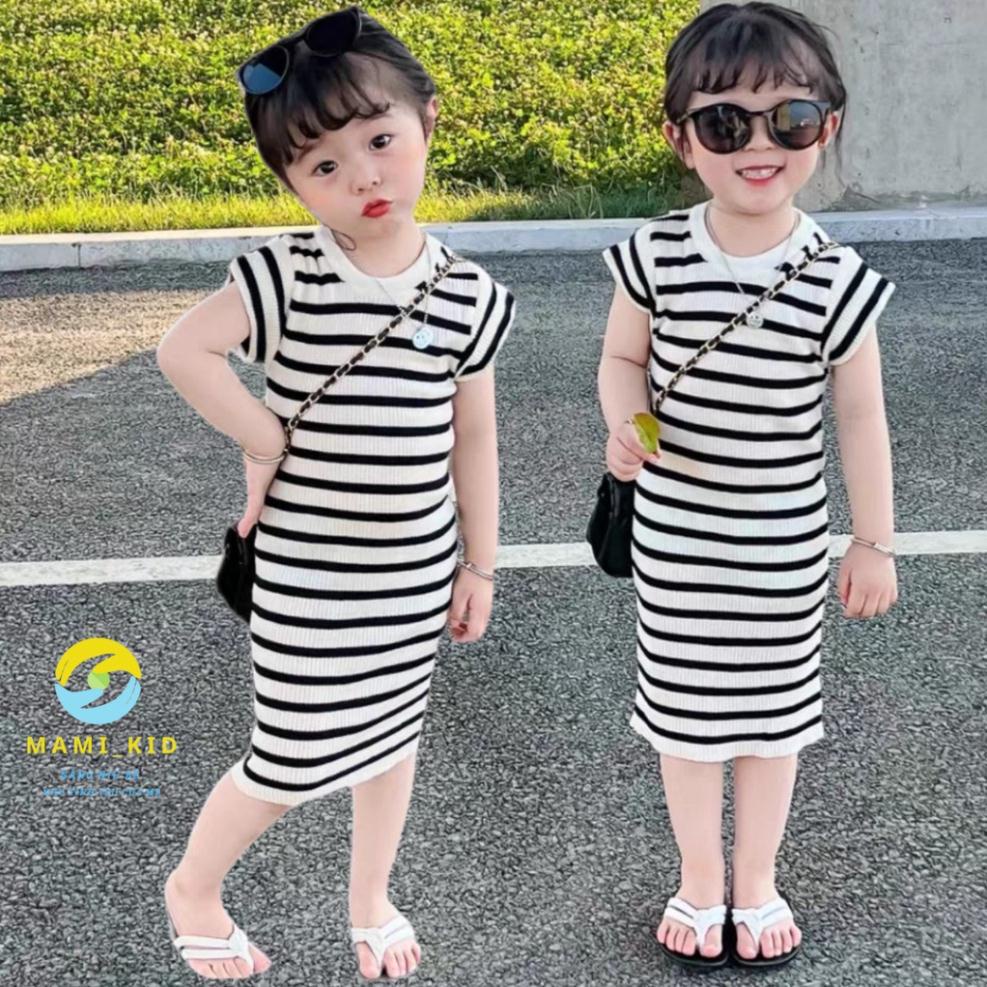 Váy Cho Bé Gái 1-12 tuổi, Váy Body kẻ  thun tăm KẺ body LÊN DÁNG siêu đẹp, chất mềm co giãn tốt LOLITA