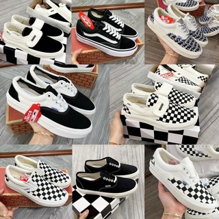 ✅xả kho✅ Giày thể thao vans caro lười van dán fog buộc giây nam nữ đủ size 36 đến 43 bản đẹp hàng fuill box bill