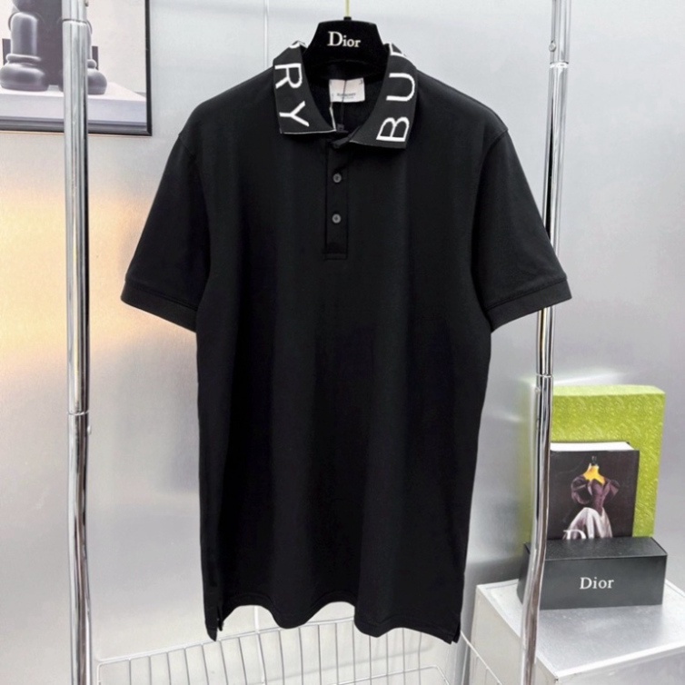 Áo polo nam BBR cotton cá sấu 100% Áo Polo Nam Nữ In quanh cổ thiết kế lịch sự trang trọng.
