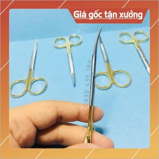 Kéo cán vàng mũi cong nhấn mí cao cấp