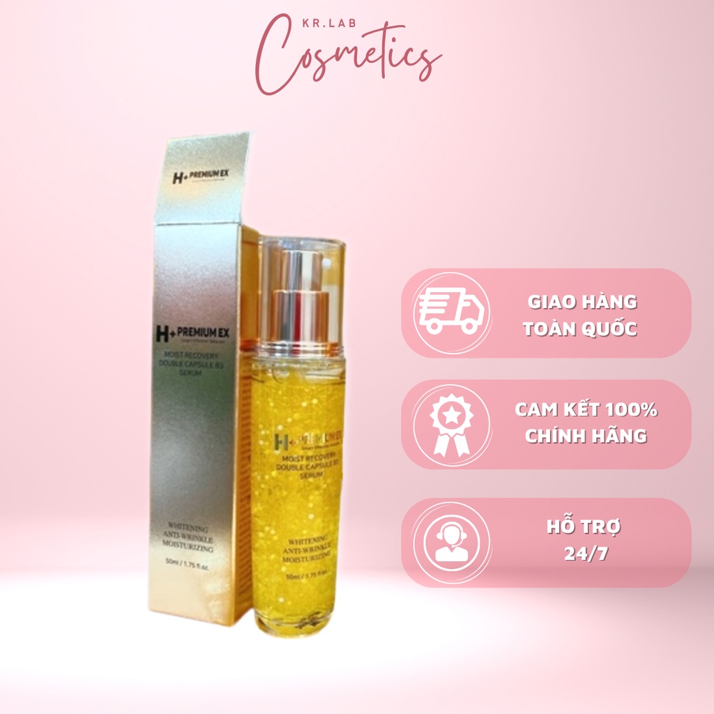 Serum kén tằm vàng B3 🔥 CHẤT LƯỢNG CAO 🔥 H+ Premium Ex - Golden Cocoon Silk Serum cấp ẩm, dưỡng da căng mịn