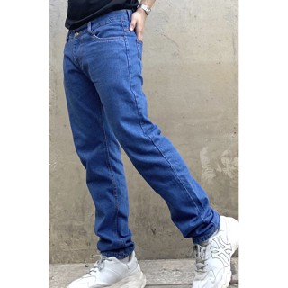 Quần jean nam ống suông trung niên chất bò trơn đẹp big size VN79