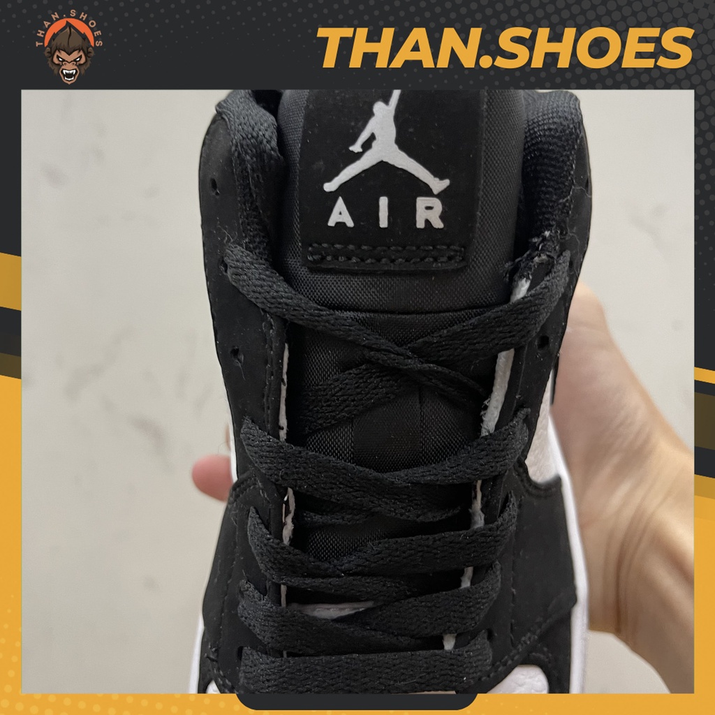 Giày Air JD1 Low Black White Suede, JD1 Thấp Đen Trắng - Than.Shoes