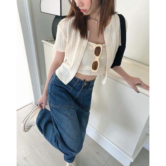 Set croptop kèm áo 2 dây hoạ tiết vặn xoắn - 247store.vn - Setcrttkem2s0278/P4k4