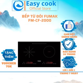 Bếp điện từ, bếp từ đôi, hồng ngoại FUMAK Nhật Bản, FM-CF 2000, Đổi Trả 30 Ngày, BH Chính Hãng 18 Tháng, deal sốc 0 Đ