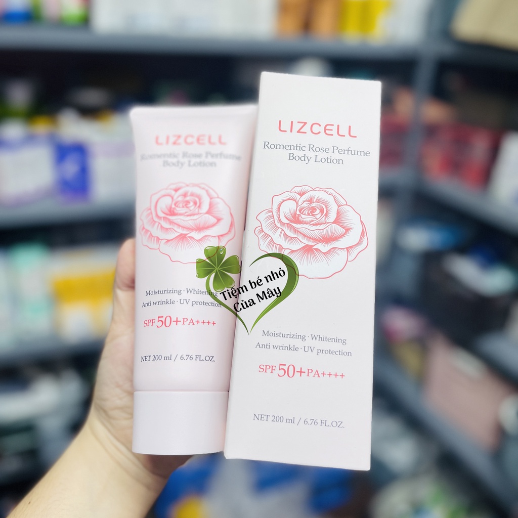 SỮA DƯỠNG THỂ CAO CẤP HƯƠNG NƯỚC HOA LIZCELL Romentic Rose