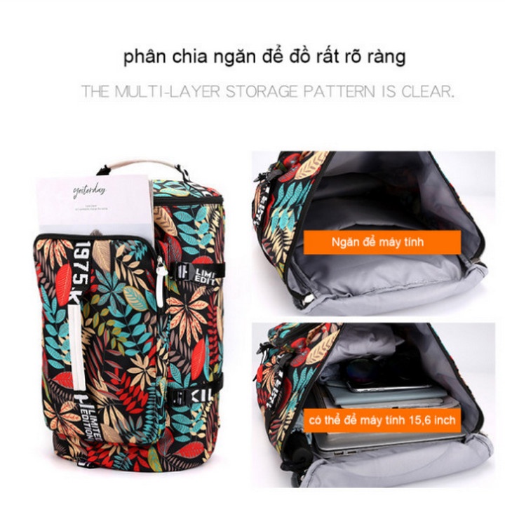 Balo đeo chéo Floral 1975K dung lượng lớn - Home and Garden