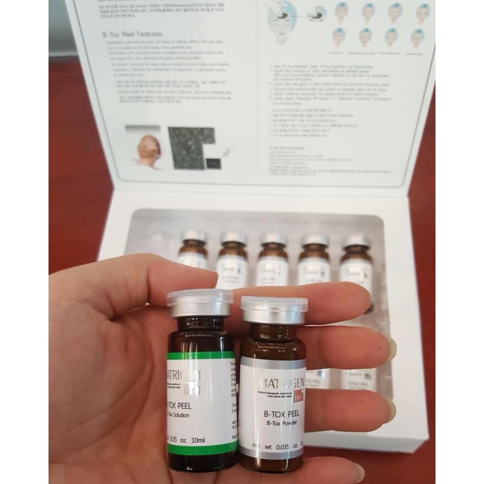 Tinh chất thay da sinh học B-Tox Peel vi tảo 2 màu - 1 cặp