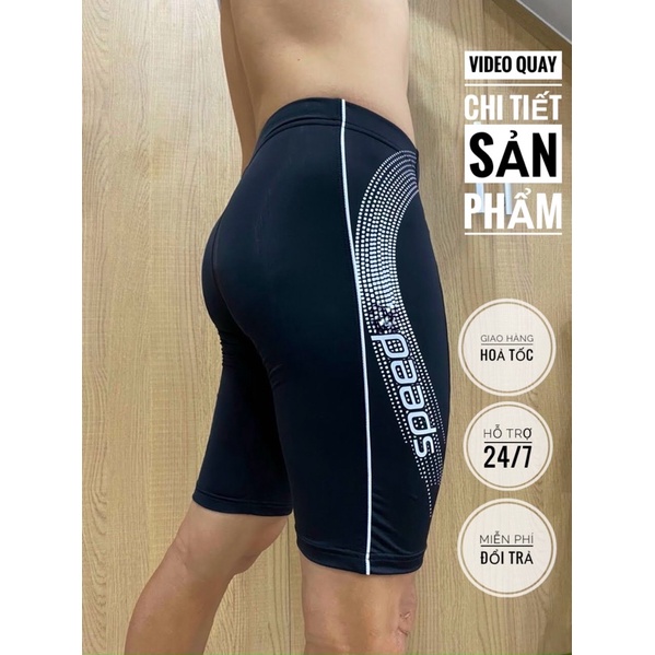 Quần bơi nam SPEED 2 lớp quần ôm thoải mái co dãn và thoát nước tốt