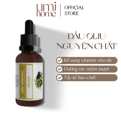 Dầu Oliu Extra dưỡng da và tóc hữu cơ UMIHOME nguyên chất | Olive oil  Organic 30ML