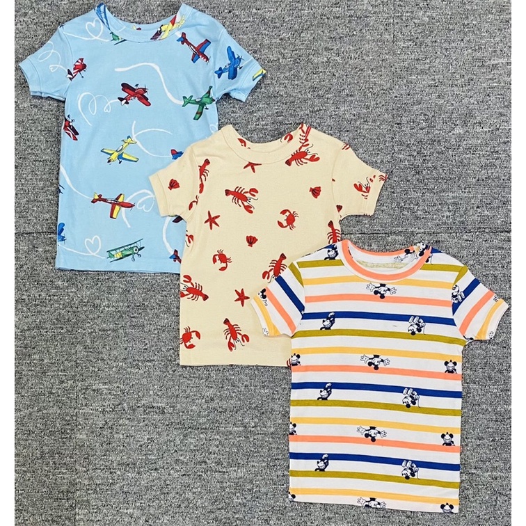 Áo thun bé trai hoạ tiết siêu yêu sz 1-6Y satsunkid