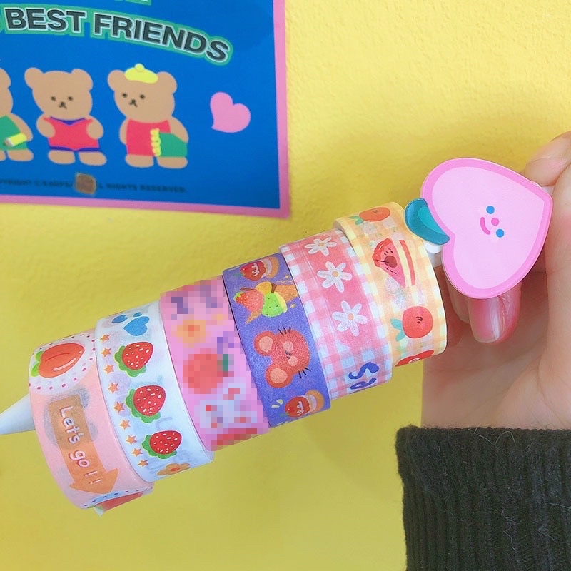 Băng dính washi tape 5M