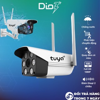 Camera wifi tuya ngoài trời chống nước , camera giám sát chống nước quay đêm có màu siêu nét