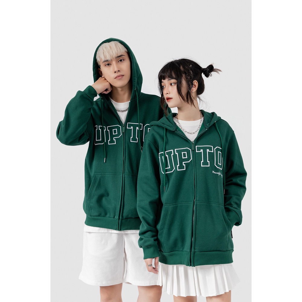 Áo hoodie zip unisex - TOTODAY - Up to Powerful day - U1AKH12201