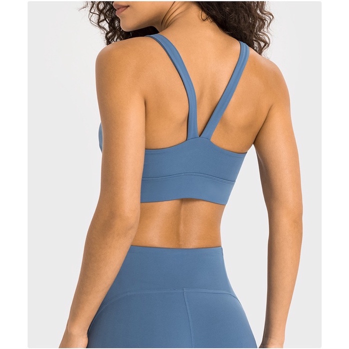 Áo Ngực Thể thao Lưng V Trẻ Trung Có miếng mút Tập Gym - Yoga cho nữ chất lulu mới 2023 - GymOutfit DW356