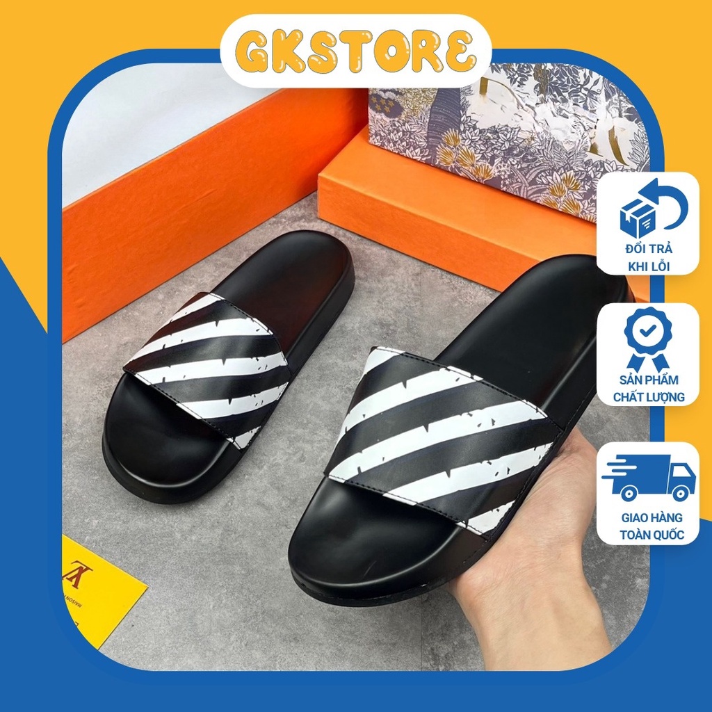 Dép nam boy phố off - white hàng hottrend 2023