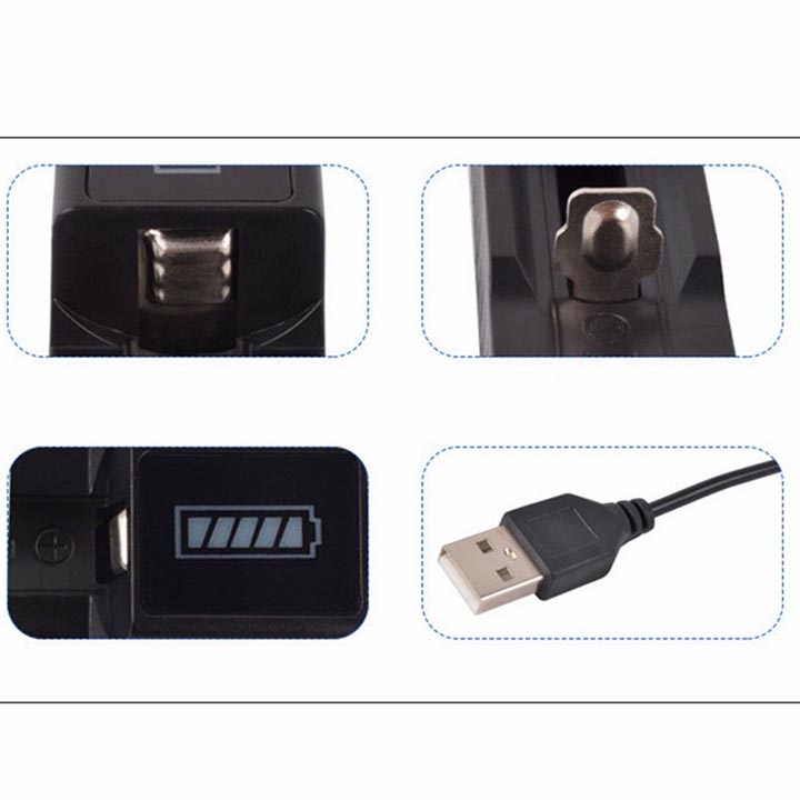 Bộ sạc nhanh pin LJ-4205-1P 18650 14500 16340 USB thông minh 1 ngăn cải tiến thông dụng