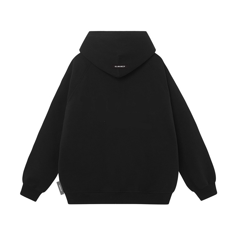 Áo hoodie zip nam nữ local brand unisex cặp đôi CLOUDZY ZIP TRƠN nỉ ngoại cotton form rộng có mũ xám đen dày cute