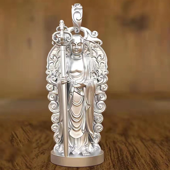 Dây chuyền Địa Tạng Vương Bồ Tát tặng thêm dây đeo - T0360