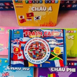 Bộ Flashcard Quốc kì cho bé