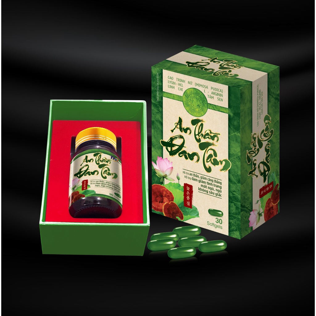 AN THẦN ĐAN TÂM- Hỗ trợ ngủ ngon ngủ sâu giấc. Lọ 30 viên