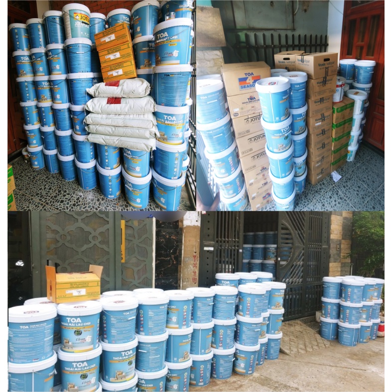 1,5kg Sơn nước cao cấp TOA thoải mái lau chùi chính hãng Thailand nhiều màu trang trí nhà cửa, nội thất, decor phòng ngủ
