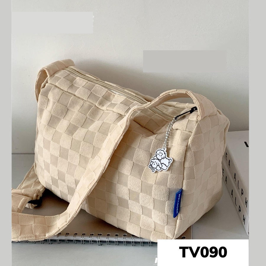 Túi đeo chéo vải thời trang hàn quốc size vừa giấy a4 TV081