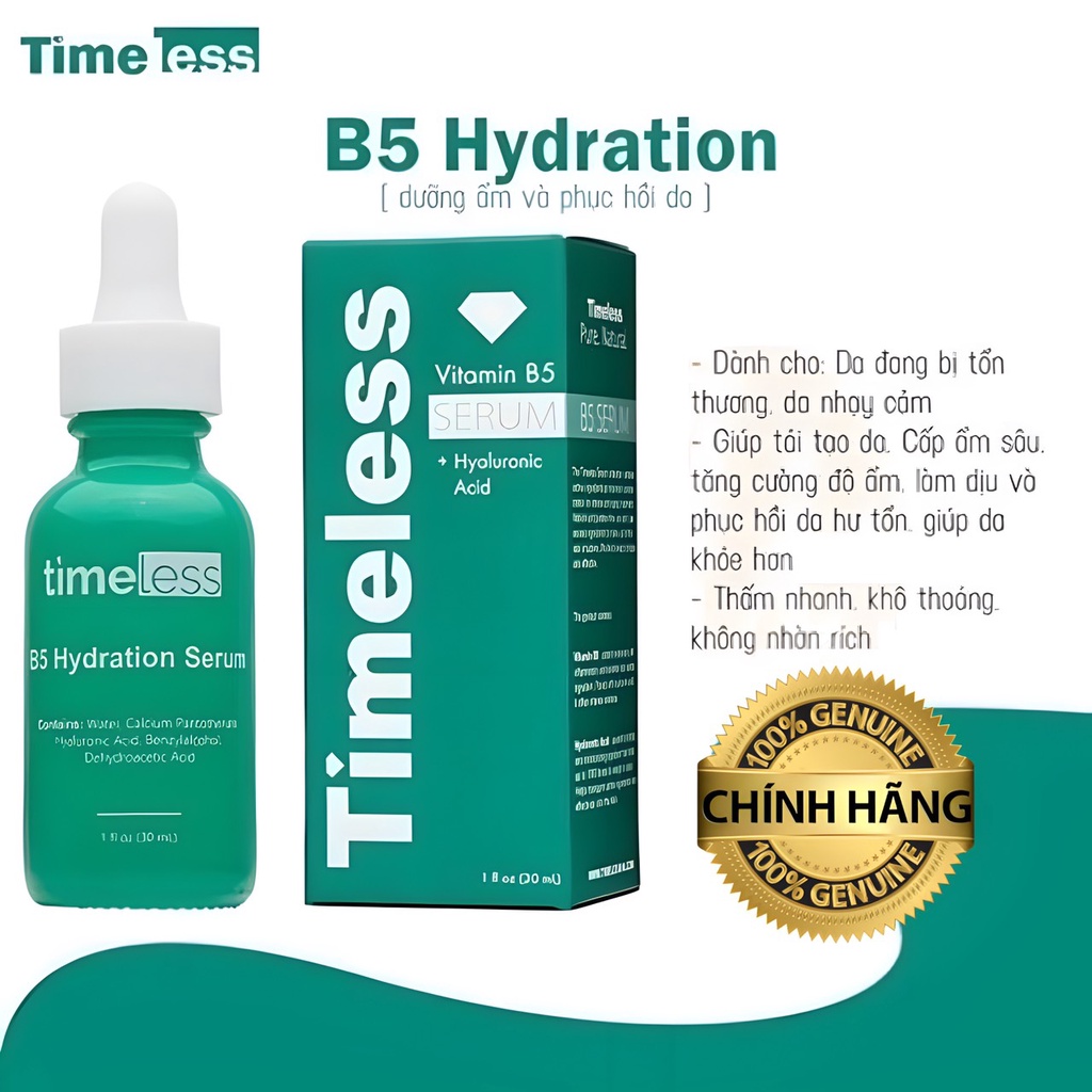 Timeless B5 Hồi phục da Timeless Vitamin B5 Serum (Mới Về)
