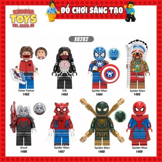 Xếp hình Minifigure các phiên bản Người Nhện Spider-Man - Đồ Chơi Lắp Ghép Sáng Tạo - XINH X0282