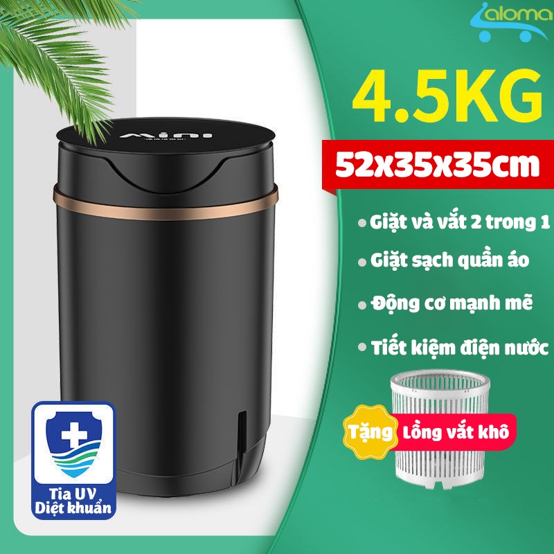 Máy giặt DEKE XPB-10 xoáy cực mạnh đảo chiều giặt 4kg quần áo cho sinh viên, em bé, giặt quần áo trắng