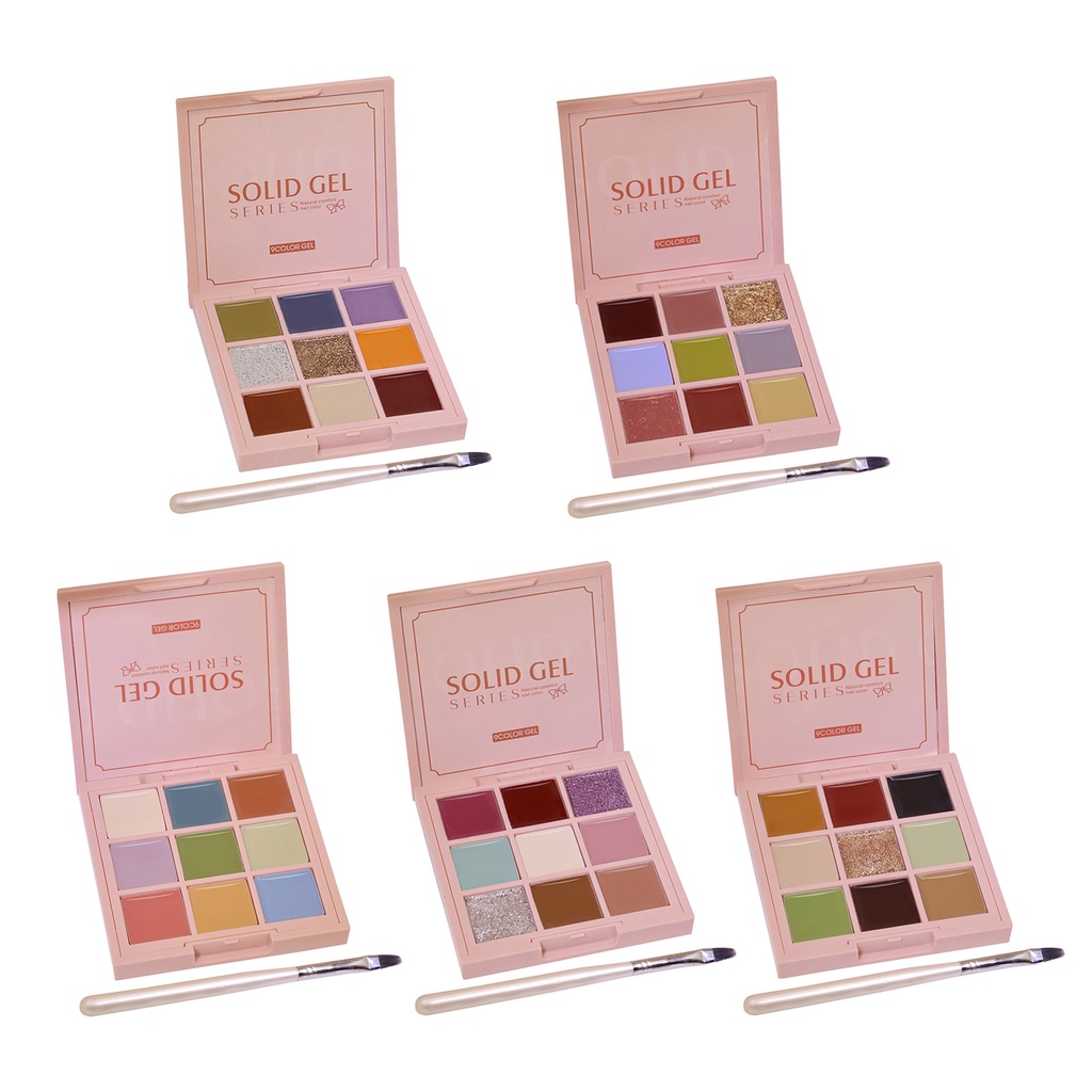 9 màu bóng mắt rắn đĩa keo tranh sơn dầu keo lưới đỏ bóng mắt đĩa rắn Series