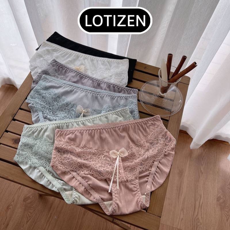 Quần lót nữ thun lạnh phối ren họa tiết hoa quyến rũ FREE SIZE mã 330